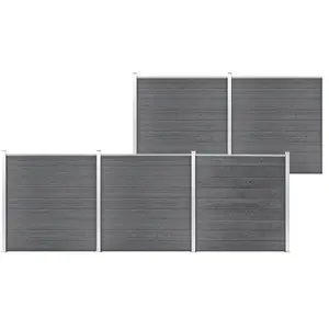 Comparateur de prix : vidaXL Clôture de jardin WPC 872x186 cm Gris