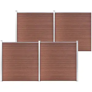 Comparateur de prix : vidaXL Clôture de jardin WPC 699x186 cm Marron