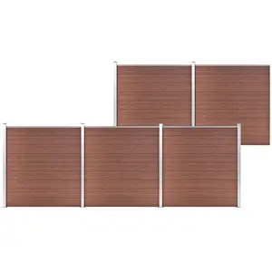 Comparateur de prix : vidaXL Clôture de jardin WPC 872x186 cm Marron