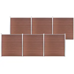 Comparateur de prix : vidaXL Clôture de jardin WPC 1045x186 cm Marron
