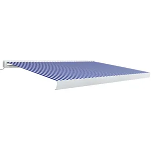 Comparateur de prix : vidaXL Store à cassette motorisé 350x250 cm Bleu et blanc