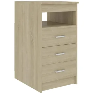 vidaXL Armoire à tiroirs Chêne sonoma 40x50x76 cm Bois d'ingénierie pas cher