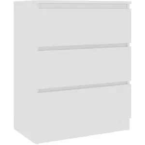 Comparateur de prix : vidaXL Buffet Blanc 60x35x76 cm Bois d'ingénierie