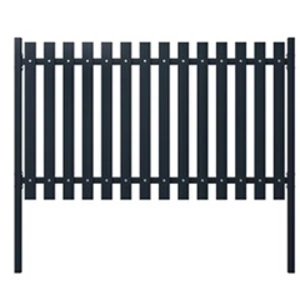 vidaXL Panneau de clôture Anthracite 174,5x75cm Acier enduit de poudre pas cher