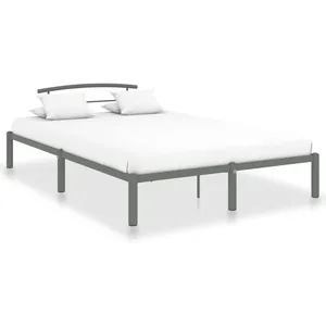 Comparateur de prix : vidaXL Cadre de lit Gris Métal 160 x 200 cm