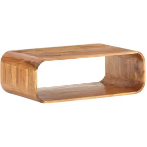 Comparateur de prix : vidaXL Table basse 90x50x30 cm Bois d'acacia massif