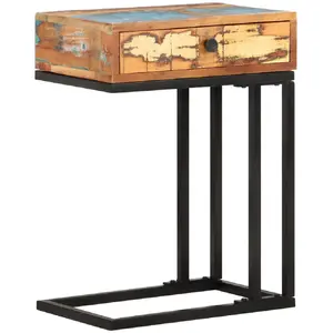 Comparateur de prix : vidaXL Table d'appoint en U 45x30x61 cm Bois de récupération massif
