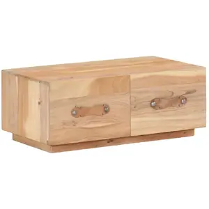 vidaXL Table basse 90x50x35 cm Bois de récupération massif pas cher