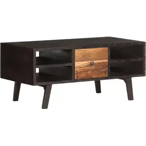 Comparateur de prix : vidaXL Table basse 100x50x45 cm Bois de récupération massif