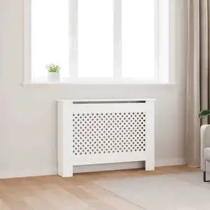 Comparateur de prix : vidaXL Cache-radiateur Blanc 112x19x81,5 cm MDF