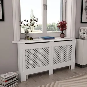 Comparateur de prix : vidaXL Cache-radiateur Blanc 152x19x81,5 cm MDF