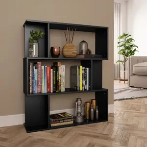 Comparateur de prix : vidaXL Bibliothèque/Cloison Noir 80x24x96 cm cm Bois d'ingénierie