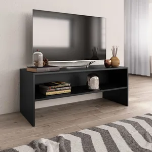 Comparateur de prix : vidaXL Meuble TV Noir 100 x 40 x 40 cm Aggloméré