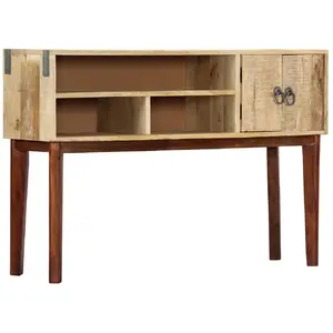Comparateur de prix : vidaXL Table console 115x30x76 cm Bois de manguier massif brut