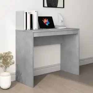 Comparateur de prix : vidaXL Bureau Gris béton 90x40x72 cm Bois d'ingénierie