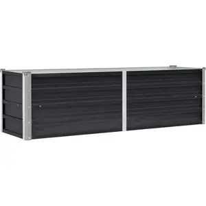Comparateur de prix : vidaXL Lit surélevé de jardin Anthracite 160x40x45 cm Acier galvanisé