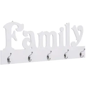 vidaXL Porte-manteau mural FAMILY 74x29,5 cm pas cher
