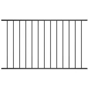 Comparateur de prix : vidaXL Panneau de clôture Acier enduit de poudre 1,7x1,25 m Noir