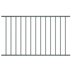 Comparateur de prix : vidaXL Panneau de clôture Acier enduit de poudre 1,7x1,25 m Anthracite