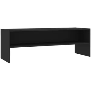 Comparateur de prix : vidaXL Meuble TV Noir 120x40x40 cm Bois d'ingénierie