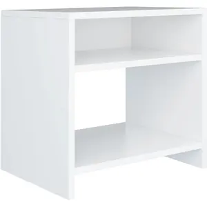 Comparateur de prix : vidaXL Table de chevet Blanc 40x30x40 cm Bois d'ingénierie
