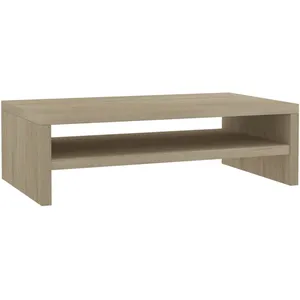 Comparateur de prix : vidaXL Support de moniteur Chêne sonoma 42 x 24 x 13 cm Aggloméré