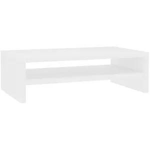 Comparateur de prix : vidaXL Support de moniteur Blanc 42 x 24 x 13 cm Bois d'ingénierie