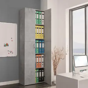 Comparateur de prix : vidaXL Vidaxl Armoire De Bureau Gris Béton 60x32x190 Cm Bois D'ingénierie