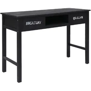 Comparateur de prix : vidaXL Table console Noir 110x45x76 cm Bois