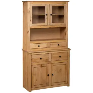 Comparateur de prix : vidaXL Buffet haut 93x40,5x180 cm Pin Gamme Panama