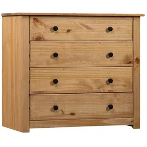 Comparateur de prix : vidaXL Armoire latérale 80x40x73 cm Pin Assortiment Panama