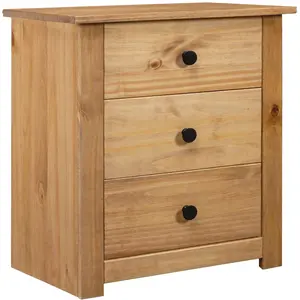 vidaXL Table de chevet 46x40x57 cm Pin Gamme Panama pas cher