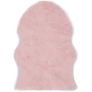 Comparateur de prix : vidaXL Tapis 60 x 90 cm Peau de mouton synthétique Rose