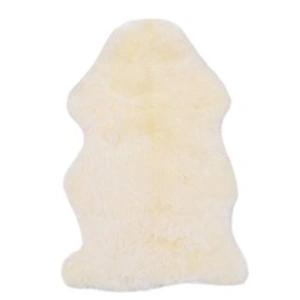 vidaXL Tapis en peau de mouton 60 x 90 cm Blanc