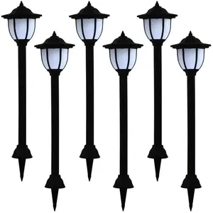 Comparateur de prix : vidaXL Lampes solaires à LED d'extérieur 6 pcs Noir