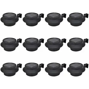 Comparateur de prix : vidaXL Lampes solaires à LED d'extérieur pour clôture 12 pcs Noir