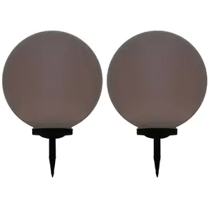 Comparateur de prix : vidaXL Lampes solaires sphériques LED de jardin 2 pcs 50 cm RVB
