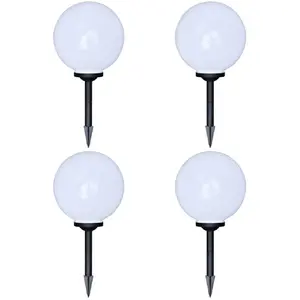 Comparateur de prix : vidaXL 4 pcs Lampes d'allée d'extérieur à LED 30 cm et piquet au sol