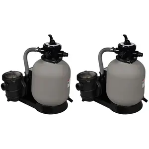 Comparateur de prix : vidaXL Pompes à filtre à sable 2 pcs 600 W 17000 l/h