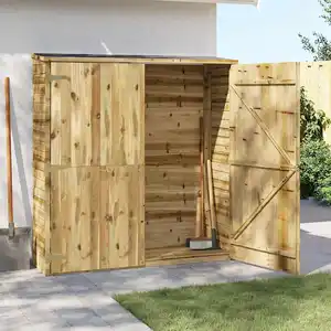 Comparateur de prix : vidaXL Abri à outils de jardin 163x50x171 cm Pinède imprégnée