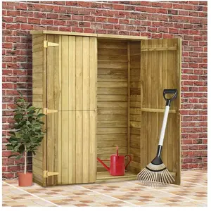Comparateur de prix : vidaXL Abri à outils de jardin 123x50x171 cm Pinède imprégnée