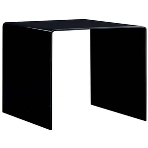 Comparateur de prix : vidaXL Table basse Noir 50 x 50 x 45 cm Verre trempé