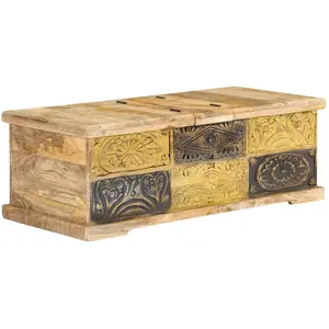 Comparateur de prix : Vidaxl - Table basse 100 x 50 x 35 cm Bois de manguier massif Brun
