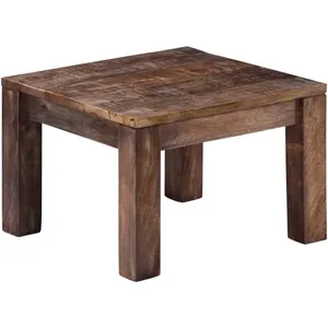 vidaXL Table basse 50 x 50 x 35 cm Bois de manguier massif