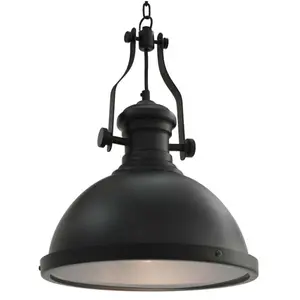 Comparateur de prix : vidaXL Plafonnier Noir Rond E27