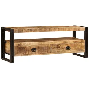 Comparateur de prix : vidaXL Meuble TV 120x35x45 cm Bois solide de manguier