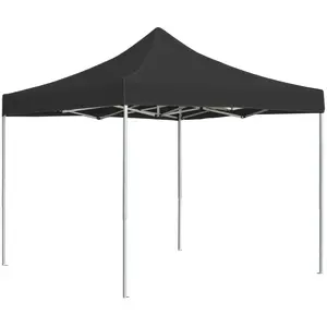 vidaXL Tente de réception pliable Aluminium 3 x 3 m Anthracite pas cher