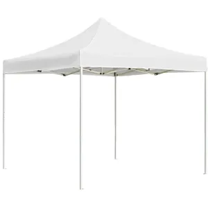 vidaXL Tente de réception pliable Aluminium 3 x 3 m Blanc pas cher