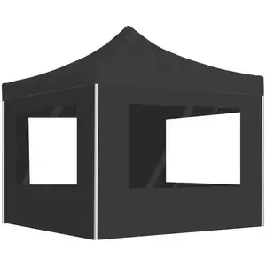 Comparateur de prix : vidaXL Tente de réception pliable à parois Aluminium 3 x 3m Anthracite