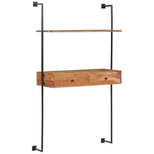 Comparateur de prix : vidaXL Bureau mural 90x40x170 cm Bois d'acacia solide